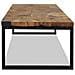 Tavolino Da Caffè In Legno Di Teak E Resina 110x60x40 Cm - Foto miniatura 7