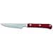 Coltello Bistecca da Tavola - Lama Acciaio Inossidabile Nitrum 115 Mm - Manico Polioxymetilene (pom) Colore Rosso - Foto miniatura 1