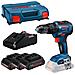 GSB18V-55 TRAPANO AVVITATORE BRUSHLESS CON PERCUSSIONE +3 BATTERIE 18V 4Ah - Foto miniatura 1