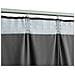 Tenda Oscurante Con Ganci In Velluto Antracite 290x245 Cm - Foto miniatura 4