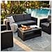 Lacus - Salotto Da Giardino Completo Di Cuscini Intreccio In Rattan Sintetico - Foto miniatura 2