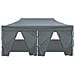 Gazebo Professionale Pieghevole 3x4m Acciaio Blu - Foto miniatura 4