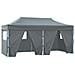 Gazebo Professionale Pieghevole 3x4m Acciaio Blu - Foto miniatura 8