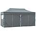 Gazebo Professionale Pieghevole 3x4m Acciaio Blu - Foto miniatura 15