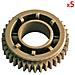 5xupper Roller Gear 37t Scx5835#jc66-01588a, jc66-01193a - Foto miniatura 1