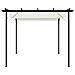 Pergola da Giardino Tetto Retrattile Bianco Crema 3x3 m Acciaio - Foto miniatura 7