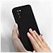 Cover Per Samsung Galaxy A03s In Silicone Semi-rigido Soft-touch Nera - Foto miniatura 3