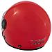 Casco Jet Moto Scooter Ece2205 Certificato Parasole Lunga Visiera Rosso L - Foto miniatura 8