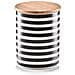 Contenitore Stripes Ceramica Con Coperchio In Bambù, 580 Ml, - Foto miniatura 1