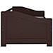 Divano Letto A 3 Posti Marrone Scuro Massello Di Pino 90x200cm - Foto miniatura 2
