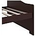 Divano Letto A 3 Posti Marrone Scuro Massello Di Pino 90x200cm - Foto miniatura 4