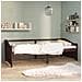 Divano Letto A 3 Posti Marrone Scuro Massello Di Pino 90x200cm - Foto miniatura 5