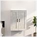 Armadietto Pensile A Parete Grigio Cemento 69,5x32,5x90 Cm - Foto miniatura 1