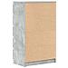Cassettiera Grigio Cemento 60x36x103 Cm In Legno Multistrato - Foto miniatura 4