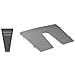 Piastra Salva Poppa In Pvc Grigio Con Fenditura, A Cuneo, Indicate Per La Correzione Dellinclinazione Dello Specchio Di Poppa. Dim. Mm. 450 X 360, Spessore Da Mm. 22 A Mm. 1 - Foto miniatura 1