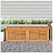 Contenitore Giardino con Borsa 175x50x55 cm Legno Massello Teak - Foto miniatura 1