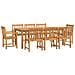 Set Da Pranzo Da Giardino 9 Pz Legno Massello Di Acacia - Foto miniatura 2