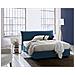 Letto Matrimoniale Clio, Letto Contenitore Sfoderabile Con Testiera E Giroletto Contenitore Imbottiti, 100% Made In Italy, Adatto Per Materasso 160x190 Cm, Blu - Foto miniatura 1