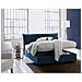 Letto Matrimoniale Clio, Letto Contenitore Sfoderabile Con Testiera E Giroletto Contenitore Imbottiti, 100% Made In Italy, Adatto Per Materasso 160x190 Cm, Blu - Foto miniatura 2