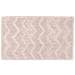 Tappeto Casa Bagno Morbido In Tinta Unita Zig Zag Modello Zigzagaria Vari Colori 60x120 Rosa - Foto miniatura 1