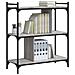 Libreria Grigio Sonoma 3 Ripiani 76x32x88 Cm Legno Multistrato - Foto miniatura 3