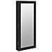 Armadio Portagioie A Specchio Con Luci Led A Parete Nero - Foto miniatura 2
