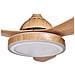 Ventilatore Da Soffitto Marrone Con Luce Muddy - Foto miniatura 4