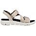 Beige Casual Open Sandals Sandali Sintetico E Tessile Scarpe Donna Beige Eu 39, V8406-60 - Foto miniatura 3