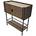 Tavolo Consolle Mf610 - Marrone - Legno - 100x42x110 Cm - Foto miniatura 4
