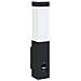 Luce da Parete Esterno con Sensore Nera Acciaio Inossidabile IP44 - Foto miniatura 1