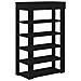 Scarpiera Nera 60x30x98 cm in Legno Multistrato - Foto miniatura 6