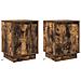 Armadio da Notte con 2 pcs Rovere fumé 39 x 34.5 x 50 cm - Foto miniatura 1