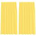 Tende in Voile con Tasche per Aste 2 pz Giallo - Foto miniatura 1