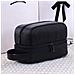 Beauty Case A Doppio Strato Grande Capacità Con Manico E Design Classico Patchwork Black - Foto miniatura 4