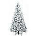 Albero di Natale Artificiale Snodato Foderato di Neve Bianco - Foto miniatura 3