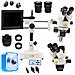 Mikroscopio Stereoscopico Trinoculare Jupiter Pro Msjp-t-sdms1 - Zoom 7x-45x, Display 8"", Illuminatore 56xled, Camera Scorpius - Foto miniatura 1