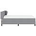 Letto a molle con materasso Grigio chiaro 140 x 190 cm Tessuto - Foto miniatura 7