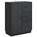 Credenza Nero 66 x 34,5 x 87 cm Legno ingegnerizzato - Foto miniatura 1