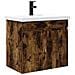 Mobile bagno con rubinetto Rovere Fumo 61 x 40 x 74,5 cm - Foto miniatura 1