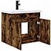 Mobile bagno con rubinetto Rovere Fumo 61 x 40 x 74,5 cm - Foto miniatura 4