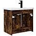 Mobile bagno con rubinetto Rovere Fumo 61 x 40 x 74,5 cm - Foto miniatura 7