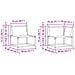 Set di divani da esterno 6 pcs Bianco e Grigio Chiaro - Foto miniatura 9