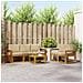 Set di divani da esterno con cuscino 6 pcs Naturale e Beige - Foto miniatura 2