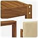 Set di divani da esterno con cuscino 6 pcs Naturale e Beige - Foto miniatura 6