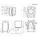 Lavatrice Incasso Wd 7+4 Kg Classe D /B 1600 Giri MADE IN ITALY EW7W84BDBI Bianco - Foto miniatura 6