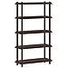 Unità di scaffalatura 5 livelli 100 x 40 x 177 cm PP Marrone - Foto miniatura 1