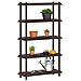 Unità di scaffalatura 5 livelli 100 x 40 x 177 cm PP Marrone - Foto miniatura 3