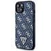 Guess Custodia Metallica A Forma Di Triangolo Con Logo Per Iphone 15 Plus / 14 Plus - Blu - Foto miniatura 2