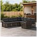 Set Divano da Giardino 8 pz 8-Numero di posti Grigio polyrattan - Foto miniatura 4