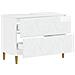 Armadio per Lavabo da Bagno DELFT Bianco Lucido 82 x 41 x 59 cm - Foto miniatura 3